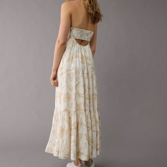 AE Strapless Crochet Maxi Dress - Picture 3 of 8